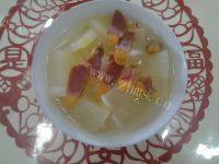 家常菜咸肉蒸冬瓜