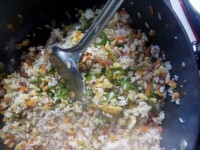 美味的五彩蛋炒饭