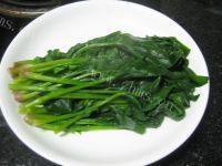 家常菜芝麻菠菜做法图解4)