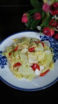 家常菜炝炒圆白菜