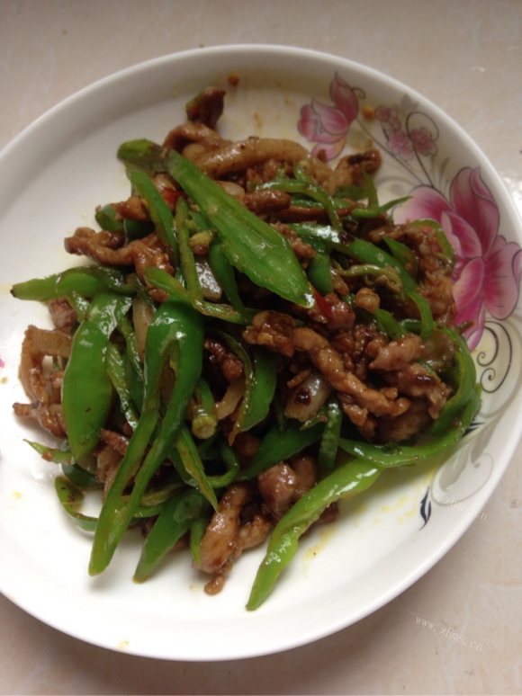 色香味浓的青椒肉丝