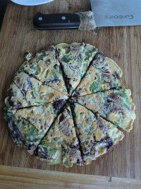 自己做的苋菜鸡蛋饼