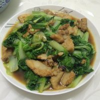家常菜小白菜炒肉
