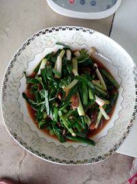 家常菜大蒜炒腊肉