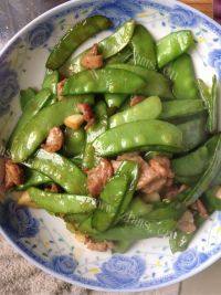 家常菜荷兰豆炒肉