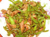 家常菜尖椒肉片