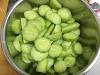 家常菜黄瓜炒鸡蛋做法图解3)