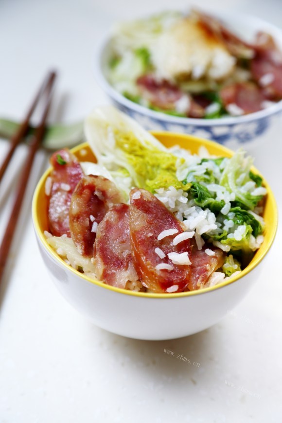 美味的腊肠饭