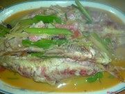 美味的南豆鼓煎红鱼