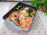 喷香芝士猪排饭做法图解12)