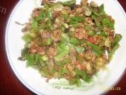 肉末炒四季豆