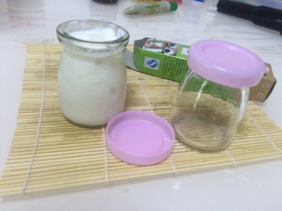 热腾腾的自制酸奶