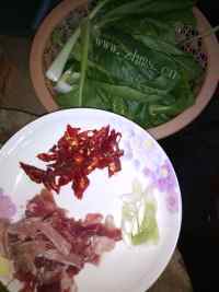 好吃的辣炒肉片油菜做法图解1)