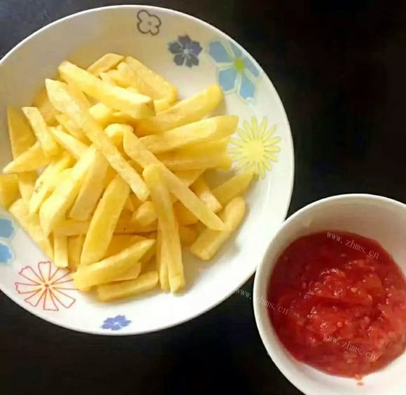 好吃的自制薯条