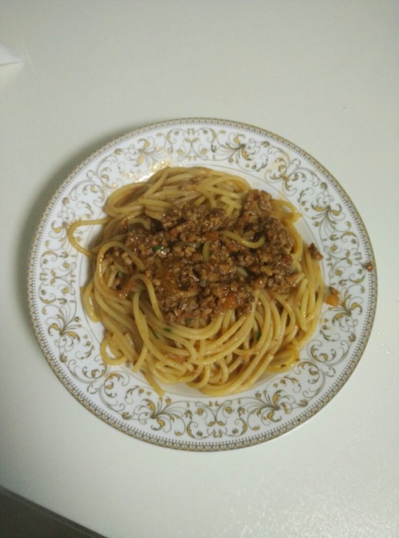 可口的意大利肉酱面