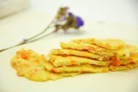 美味胡萝卜山药鸡蛋饼做法图解11)