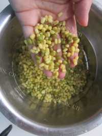 好吃的玫瑰绿豆馅做法图解1)
