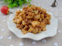 家常菜肉末藕丁