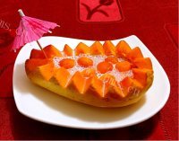自制木瓜牛奶西米露做法图解17)