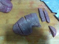 诱人的爆炒腰花做法图解2)
