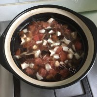 美味的香菇西红柿疙瘩汤的做法图解七