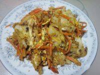 自己做的炒煎饼