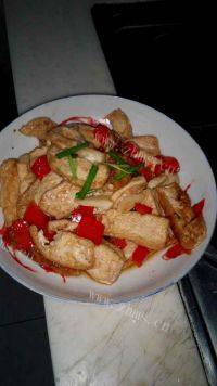 美味的香煎豆腐