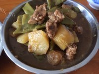 家常菜土豆豆角炖排骨