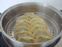 自己做的荠菜猪肉蒸饺做法图解7)