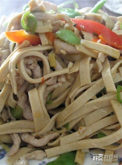 肉丝炒千张