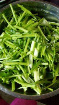 简单芹菜肉丝做法图解4)