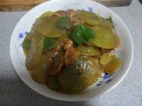 家常菜莴苣炒肉