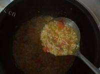 自制蔬菜瘦肉粥做法图解9)