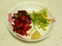 家常菜辣炒鸡胗做法图解2)