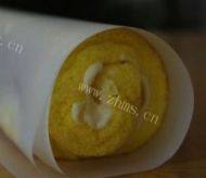 美味好吃的黄金海绵蛋糕卷