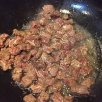 美味莜麦牛肉粒做法图解4)