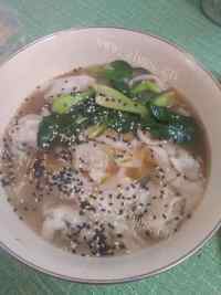 自制芹菜肉馄饨做法图解19)