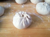 早餐大白菜肉馅包子做法图解14)