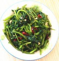 家常菜蒜炒茼蒿