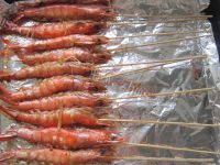 色香味浓的烤虾串