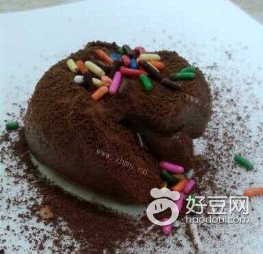 可爱的巧克力冰淇淋