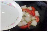 家常菜番茄炒冬瓜做法图解4)
