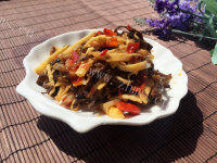 美味的正宗川菜鱼香肉丝做法图解7)