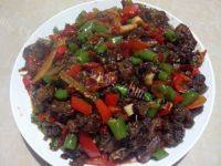 美味的青椒炒鸭肉做法图解12)