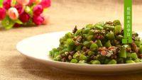 家常菜榄菜肉末四季豆