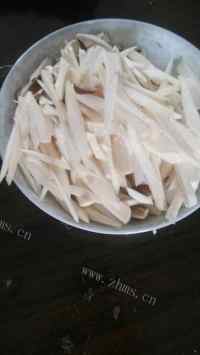 家常菜杏鲍菇炒肉丝做法图解10)
