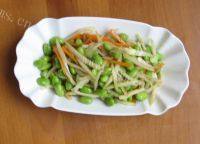 家常菜茭白毛豆