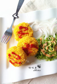 自制土豆可乐饼做法图解22)