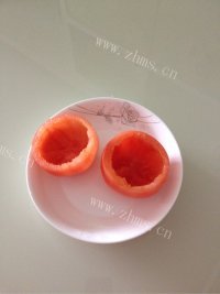 番茄烤鸡蛋做法图解3)