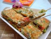 豆角煎蛋饼做法图解6)